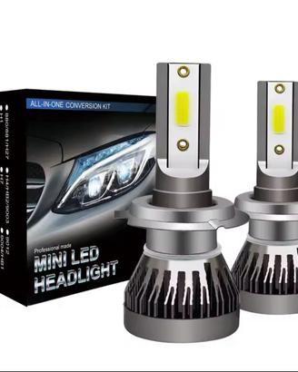 Kit Lampadine H1 LED 12V Auto COB 6000K 12000 Lm