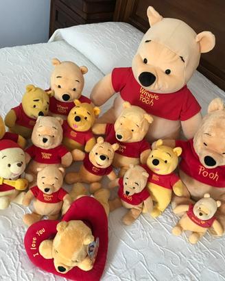 Lotto 15 peluche Winnie the Pooh Disney. Assortiti