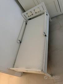 Lettino IKEA 70x160 con 2 apondine e materasso