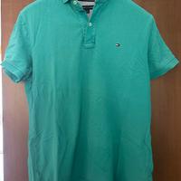 Polo Tommy Hilfiger verde taglia M
