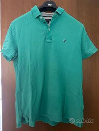 Polo Tommy Hilfiger verde taglia M