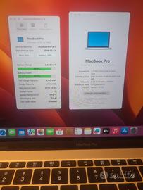 Macbook Pro 13" 2017 - 8GB - SSD NVMe 128GB
