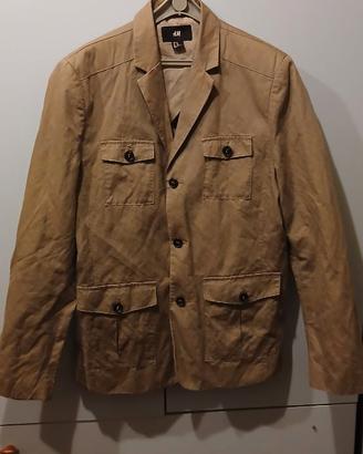 Giacca elegante H e M taglia 52 color verde cachi