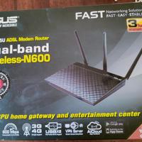 modem router Asus N600 dual band. wireless