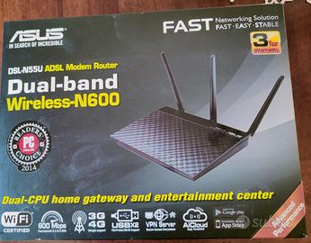 modem router Asus N600 dual band. wireless