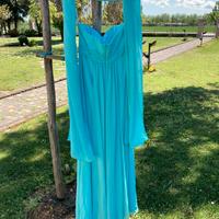 Abito cerimonia acqua marina