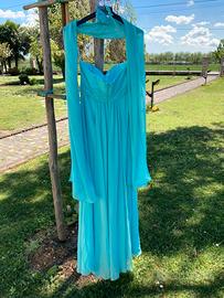 Abito cerimonia acqua marina