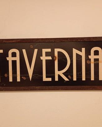 insegna metallica Taverna