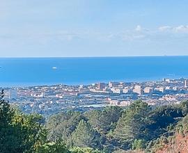 Terreno edificabile con progetto villa vista mare