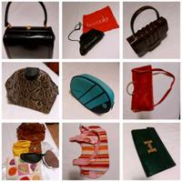 Lotto vintage 15 fra borse e pochette da donne