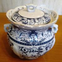 Biscottiera alta in porcellana Venetian Lagoon