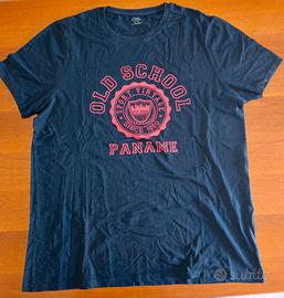 T-shirt Old School Paname Kiabi blu/rossa XL