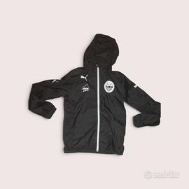 Giacca a vento puma nera con cappuccio- YXL