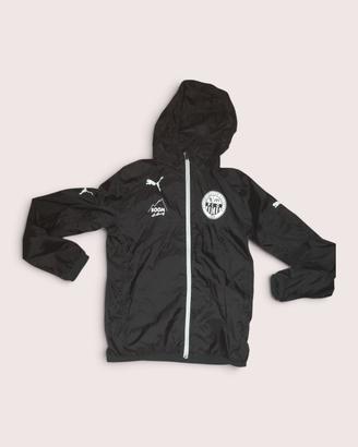 Giacca a vento puma nera con cappuccio- YXL