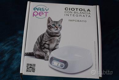 Ciotola e bilancia per cani e gatti Easy Pet nuova