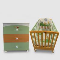 Lettino + Cassettiera + Set paracolpi + sacco