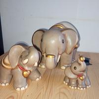 Famiglia di Elefanti THUN in Ceramica