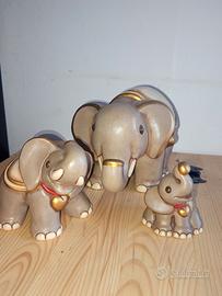 Famiglia di Elefanti THUN in Ceramica