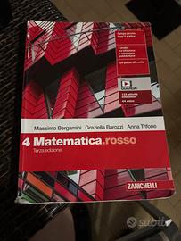Libro Matematica.rosso 4 - Terza Edizione Zanichel