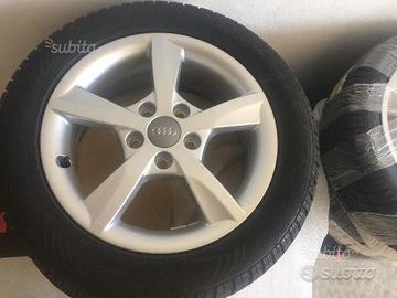 Cerchi A3 + pneumatici invernali Dunlop 205/55R16