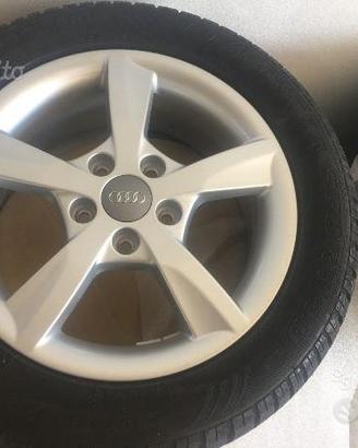 Cerchi A3 + pneumatici invernali Dunlop 205/55R16