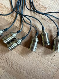 Lampadario stile industrial