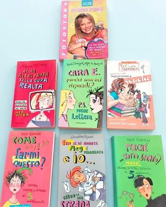lotto di 7 libri per bambine/ragazzine