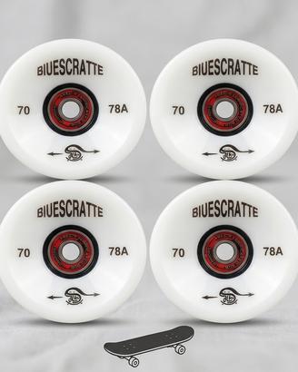 Set 4 Ruote Longboard + Cuscinetti ABEC-9 - NUOVE
