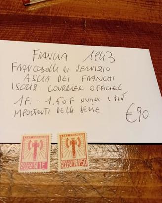 Francia due lotti di francobolli 