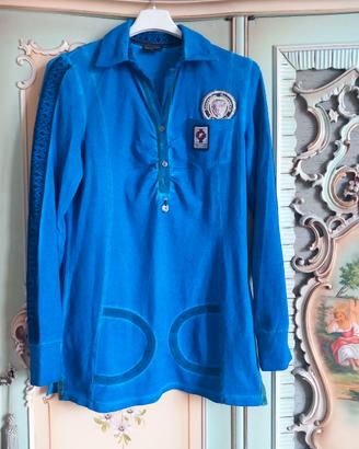 Polo tunica tipo denim francese Sportalm