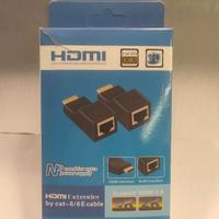 Extender HDMI 2.0 1080p 3D cavo CAT.6/6E 30m