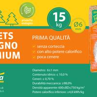 PELLET PREMIUM IN SACCHI 15KG