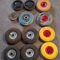 Ruote per carrelli 26, 20, 15 cm, piene o ad aria