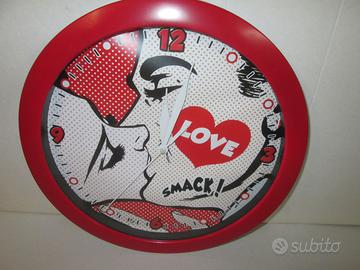 Orologio parete e tavolo e portafoto san valentino