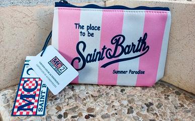 pochette MC2 saint barth righe rosa 