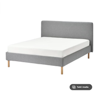 Letto ikea con due comodini