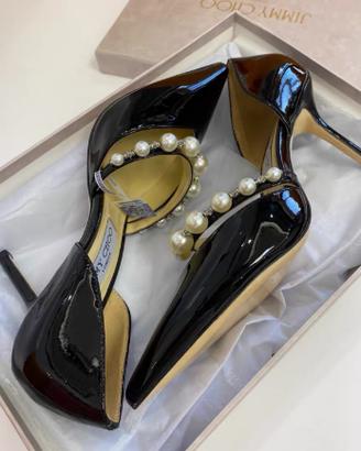 Scarpe con tacco alto Jimmy Choo con perle eu38