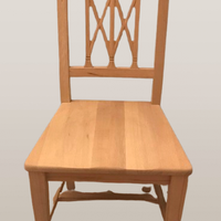 Sedie legno massello grezze – 4 pezzi