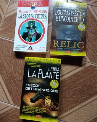 lotto libri ( 2 best thriller, 1 classici Urania) 