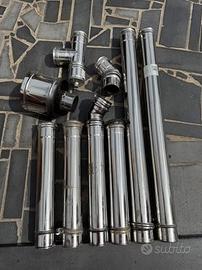 Tubi monoparete in acciaio inox 316 canna fumaria