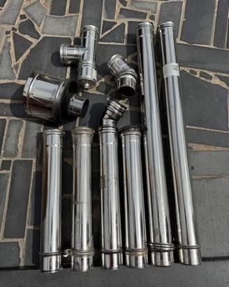 Tubi monoparete in acciaio inox 316 canna fumaria