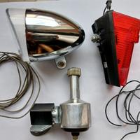 Set luci bicicletta con dinamo