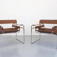 KNOLL Wassily UNA Poltrona NUOVA in cuoio marrone