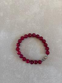 Bracciale pietra rubino grezzo