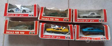 Lotto 6 modellini Polistil con scatola scala 1/41