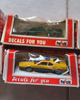 Lotto 6 modellini Polistil con scatola scala 1/41