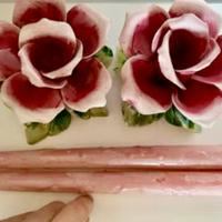 set di 2 candelieri in ceramica dipinto a mano 👇