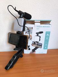 supporto video con microfono 