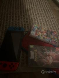 Nintendo switch completa piú due giochi