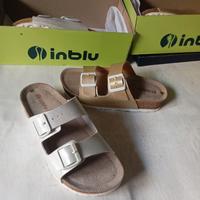 Ciabatte da donna marca Inblu, vera pelle